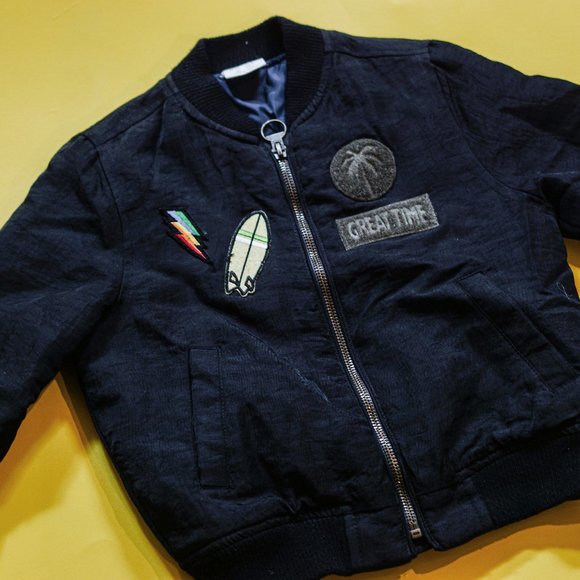 Zara Boys Black Bomber Jacket - Picture 1 of 4